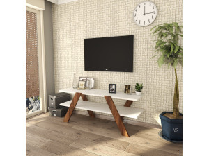 Base de TV "Basic" em madeira - 120 x 33 x 45 cm - Branco 2
