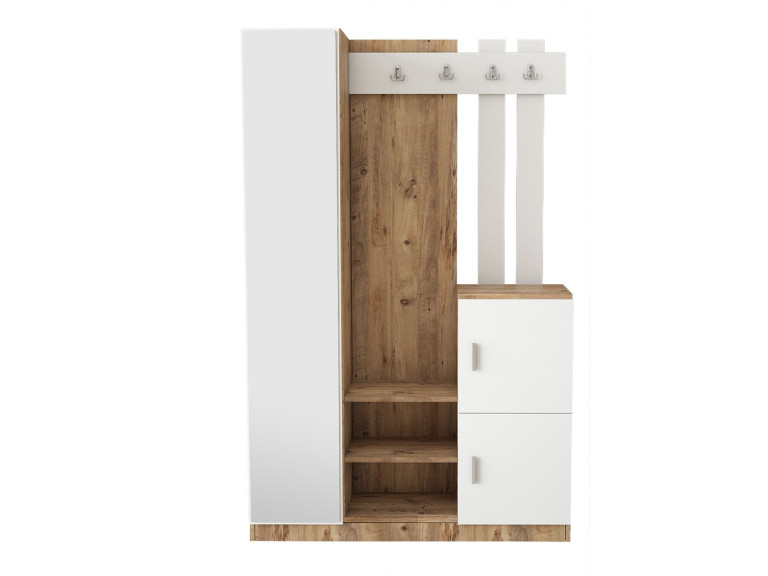 Móvel de madeira para corredor "DD7" - 113 x 37 x 179 cm - Branco