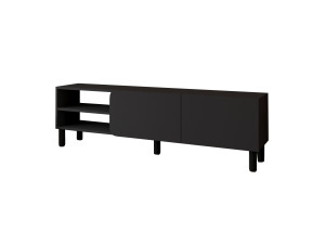 Suporte de TV em madeira "River" - 150 x 31,4 x 48,2 cm - Antracite