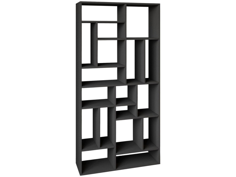 Estante de madeira "Nicola" - 90 x 30 x 180 cm - Cinzento antracite