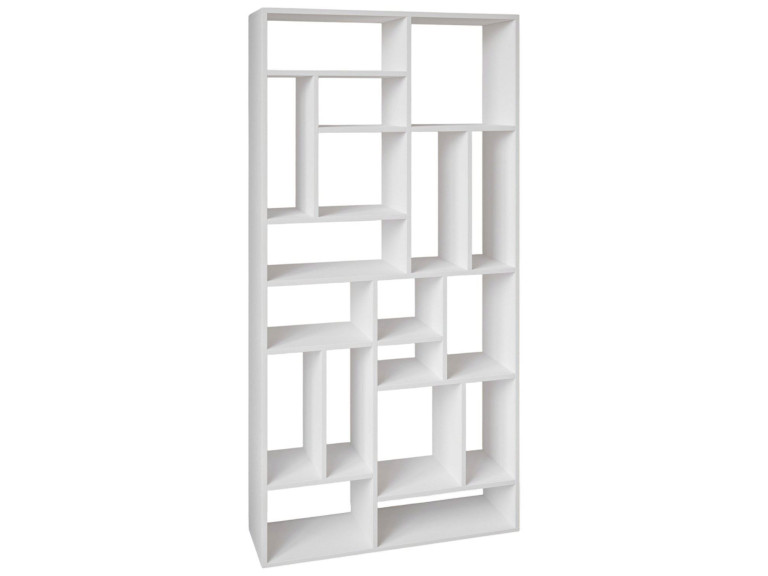 Estante de madeira "Nicola" - 90 x 30 x 180 cm - Branco