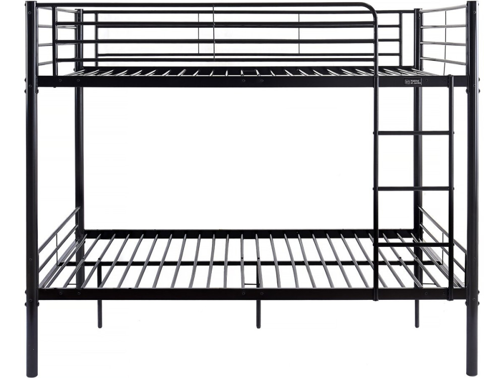 Beliche duplo "Adam" - Box spring incluído - 140 x 190 cm - Preto