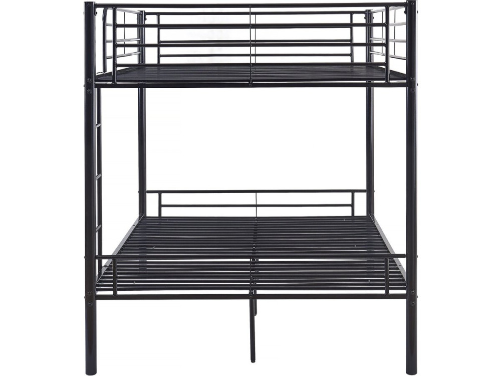 Beliche duplo "Adam" - Box spring incluído - 140 x 190 cm - Preto