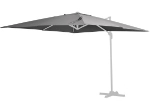 Tela para guarda-sol deportado de jardim "Sun 4" - 3 x 4 m - Cinza