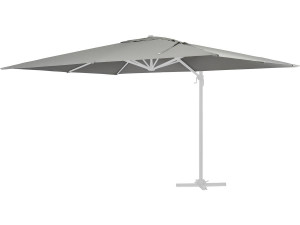 Tela para guarda-sol deportado de jardim "Sun 4" - 3 x 4 m - Cinza claro