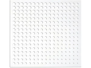 Painel decorativo - "Moon" - Conjunto de 5 - 1.00 x 1.00 m - Branco