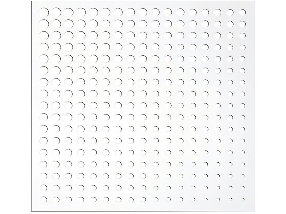 Painel decorativo - "Moon" - Conjunto de 5 - 1.00 x 1.00 m - Branco