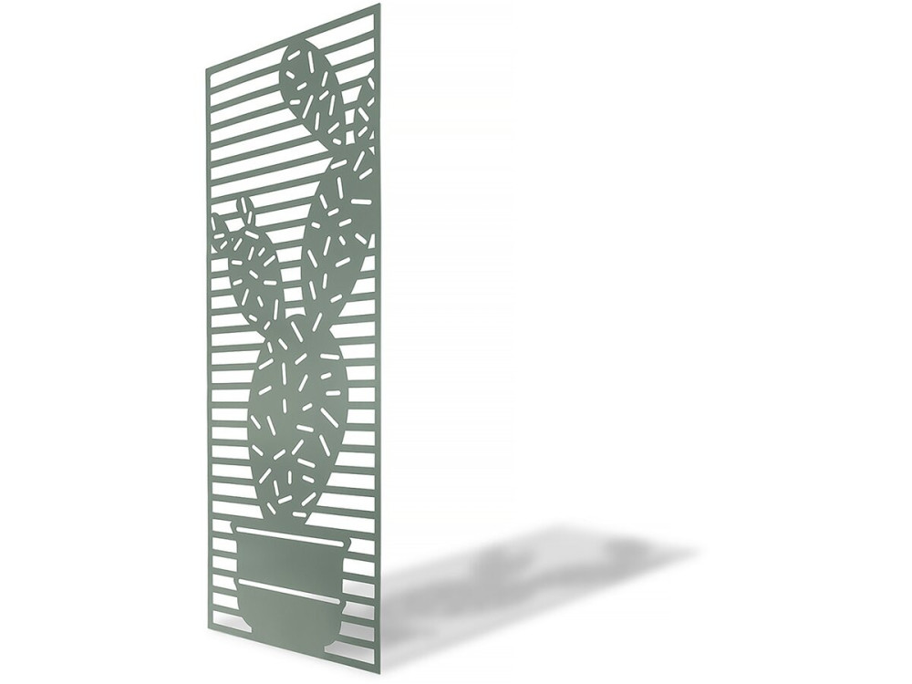 Painel decorativo - "Cactus" - Conjunto de 4 - 0,60 x 1,50 m - Verde