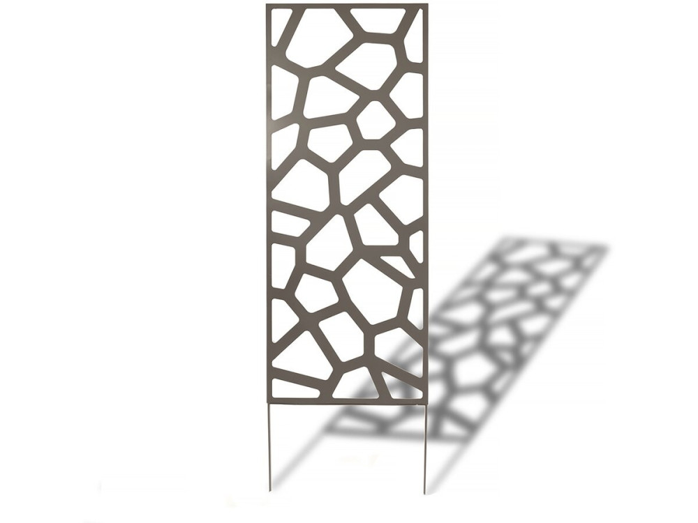 Painel decorativo - "Stone" - Conjunto de 4 - 0,60 x 1,50 m - Taupe