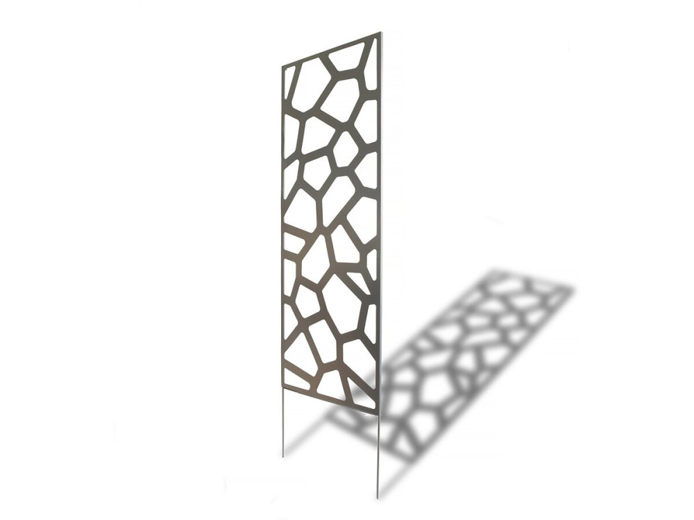 Painel decorativo - "Stone" - Conjunto de 4 - 0,60 x 1,50 m - Taupe