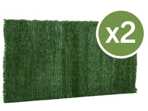 Conjunto de 2 sebes artificiais - 150 x 300 cm