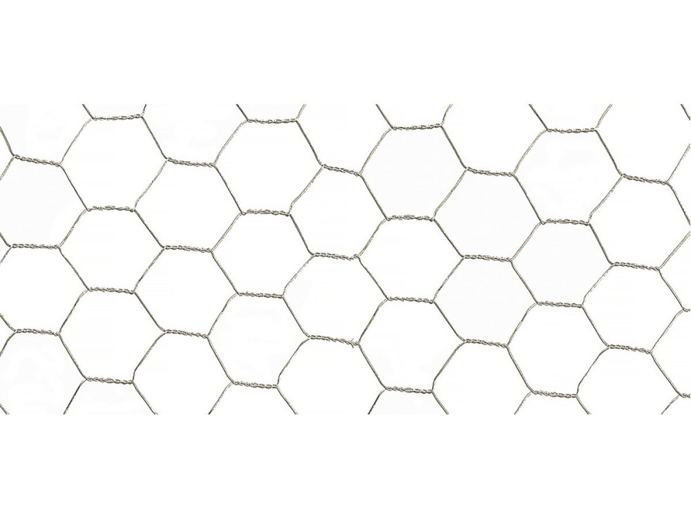Rede de arame - "Galvanex" - 1.00 x 25 m - Cinzento