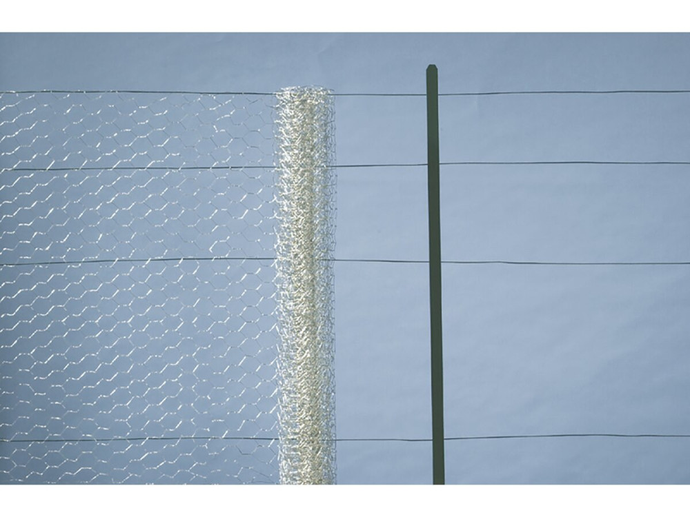 Rede de arame - "Galvanex" - 1.00 x 25 m - Cinzento