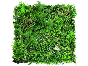 Placa de relva - "Vertical Sauvage Led" - Conjunto de 4 - 1.00 x 1.00 m - Verde