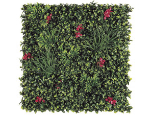 Painel de relva - "Vertical Villa" - Conjunto de 4 - 1,00 x 1,00 m - Verde