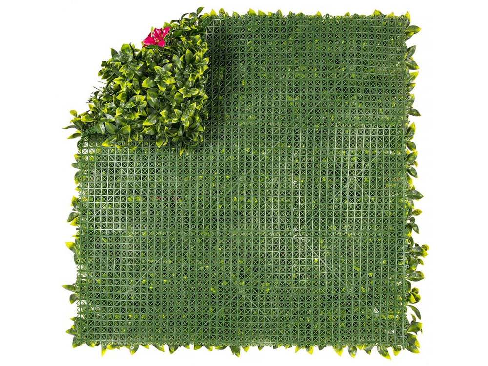 Painel de relva - "Vertical Villa" - Conjunto de 4 - 1,00 x 1,00 m - Verde