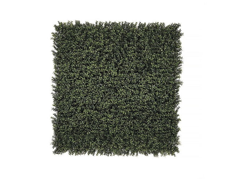 Painel vegetal "Buxus" vertical - Conjunto de 4 - 1,00 x 1,00 m - Verde