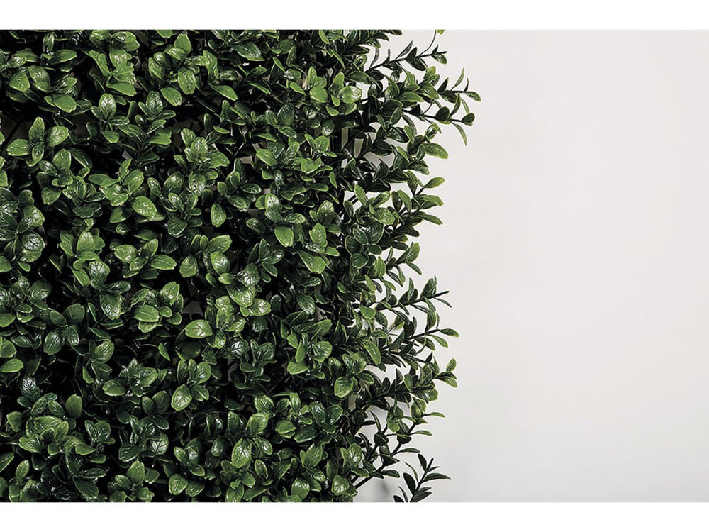 Painel vegetal "Buxus" vertical - Conjunto de 4 - 1,00 x 1,00 m - Verde