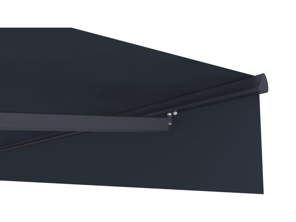 Toldo retrátil motorizado em alumínio "Ombra 4" de 4 x 3 m - Cinzento antracite