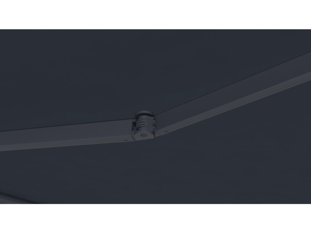 Toldo retrátil motorizado em alumínio "Ombra 4" de 4 x 3 m - Cinzento antracite