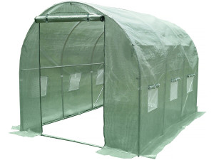 Estufa de jardim tipo túnel "Lys" - 6 m² - 130 g - Verde