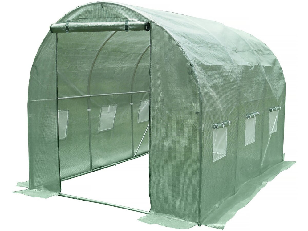 Estufa de jardim tipo túnel "Lys" - 6 m² - 130 g - Verde