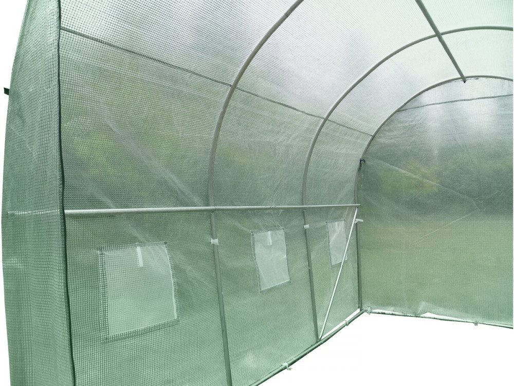 Estufa de jardim tipo túnel "Lys" - 6 m² - 130 g - Verde