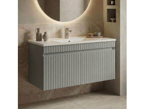 Móvel para lavatório «Tivoli 100» - 100 x 45 x 57 cm - Matte Cashmere 2