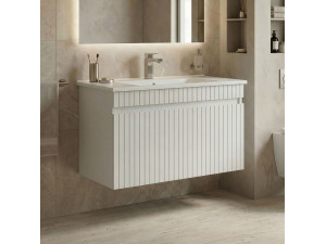Móvel para lavatório «Tivoli 85» - 85 x 45 x 57 cm - Branco mate 2