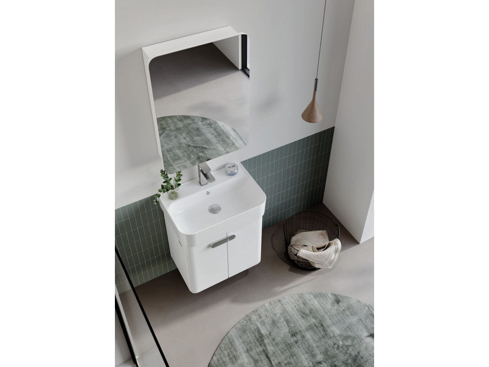 Móvel para lavatório «Orbit 55» - 55 x 38 x 62 cm - Branco