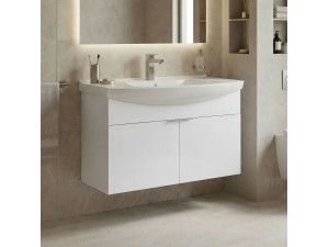 Móvel para lavatório «Purus 80» - 80 x 50 x 58 cm - Branco 2