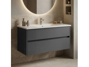 Móvel para lavatório «Side 100 v3» - 100 x 45 x 52 cm - Antracite mate 2