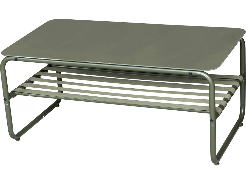 Conjunto de mobiliário de jardim em metal "Sora" com almofadas - 4 lugares - Verde