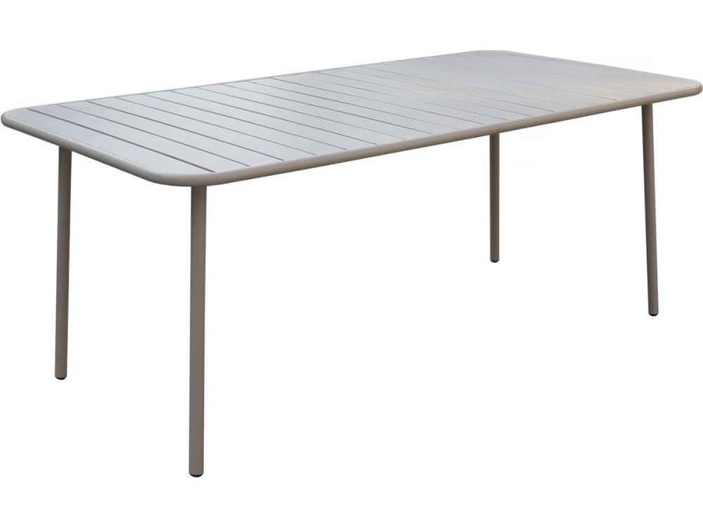 Mesa de jardim em metal Bilbau - 180 x 90 x 71 cm - Taupe