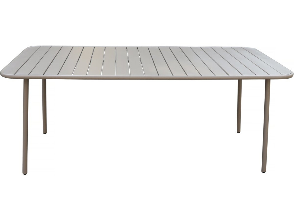 Mesa de jardim em metal Bilbau - 180 x 90 x 71 cm - Taupe