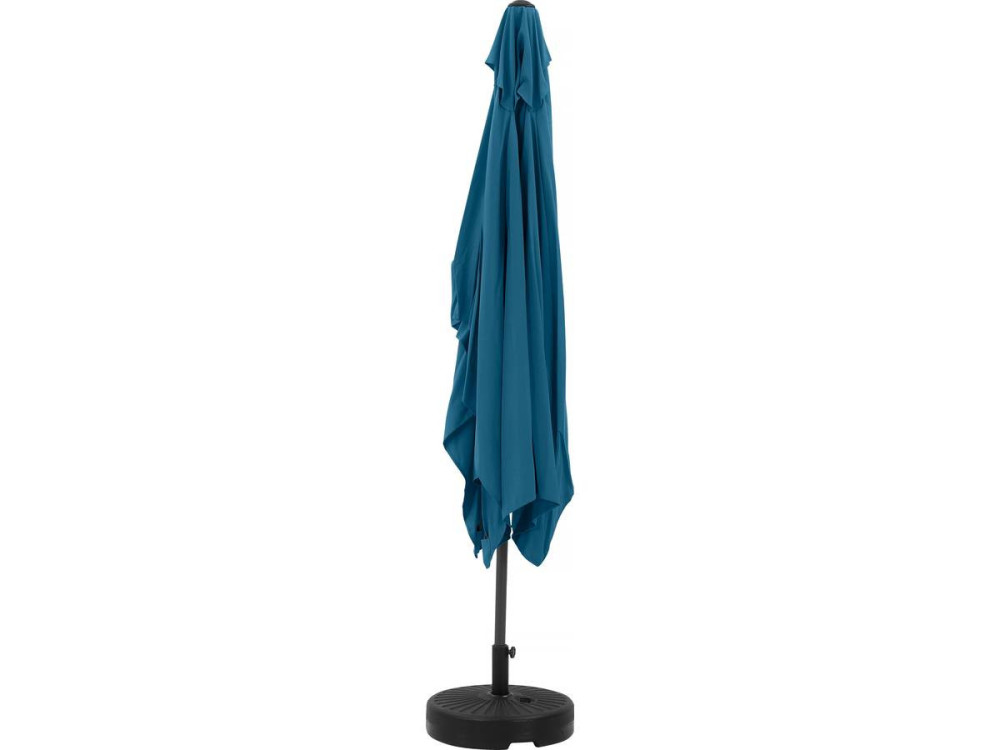 Guarda-sol de jardim "Sol 2" - Retângulo - 2 x 3 m - Azul + Ladrilhos de lastro incluídos