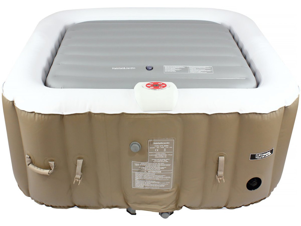 Cobertura insuflável para spa - 111 x 113 cm - Cinzenta