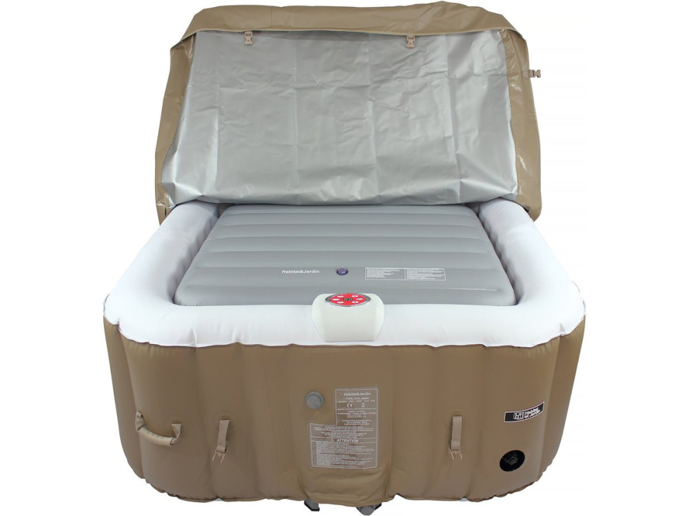 Cobertura insuflável para spa - 111 x 113 cm - Cinzenta