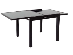Mesa de jardim em alumínio extensível "Porto 8" - Phoenix - Preta 2