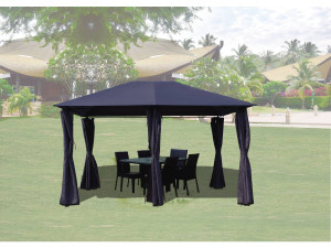 Toldo e cortinas para pérgola "Rosita" - 3 x 4 - Cinza 2