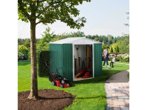Depósito para Jardim de Metal "Rosas" 2.71 m² 2