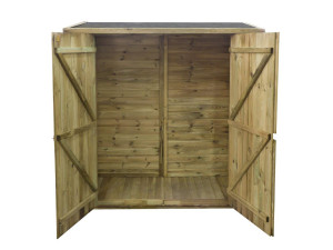 Abrigo de Jardim para Encostar no Muro/Parede - "Lipki" - 1,79 x 0,90 x 1,76 / 1,86 m - 1,62 m² - 12 mm - Com piso 2