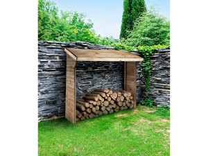 Abrigo de toras - 1,05 m² - 2,10 x 0,50 x 1,8 m - 2 Stères 2
