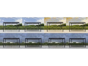 Pérgula bioclimática em alumínio "Windsor" - 3 x 4 m - Antracite 2