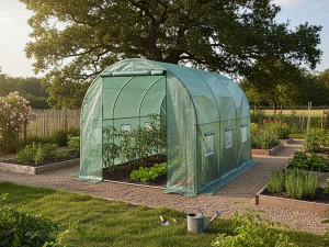 Cobertura para estufa tipo túnel "Lys" - 6 m² - 130 g - Verde 2