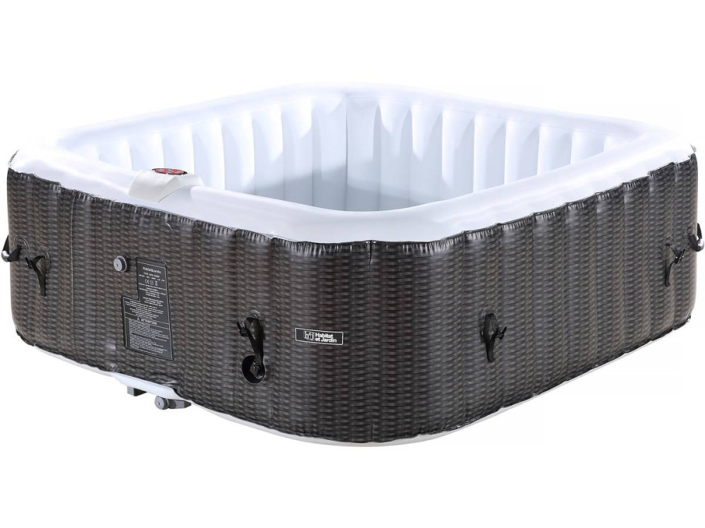 Spa Inflável  "Nice" em PVC - 6 lugares - Marrom/ Creme