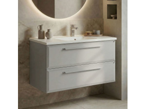 Móvel de lavatório «Nuvola 100 v2» - 100 x 50 x 62 cm - Cashmere 2