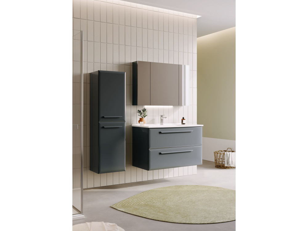 Armário de casa de banho «Nuvola 40 v3» - 40 x 32 x 138 cm - Antracite