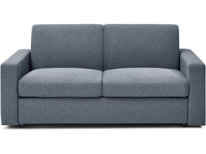 Sofá convertível em tecido "Diana" Express - cama de 120 cm - 2 lugares - Cinza