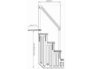 Escada simples para piscina 2